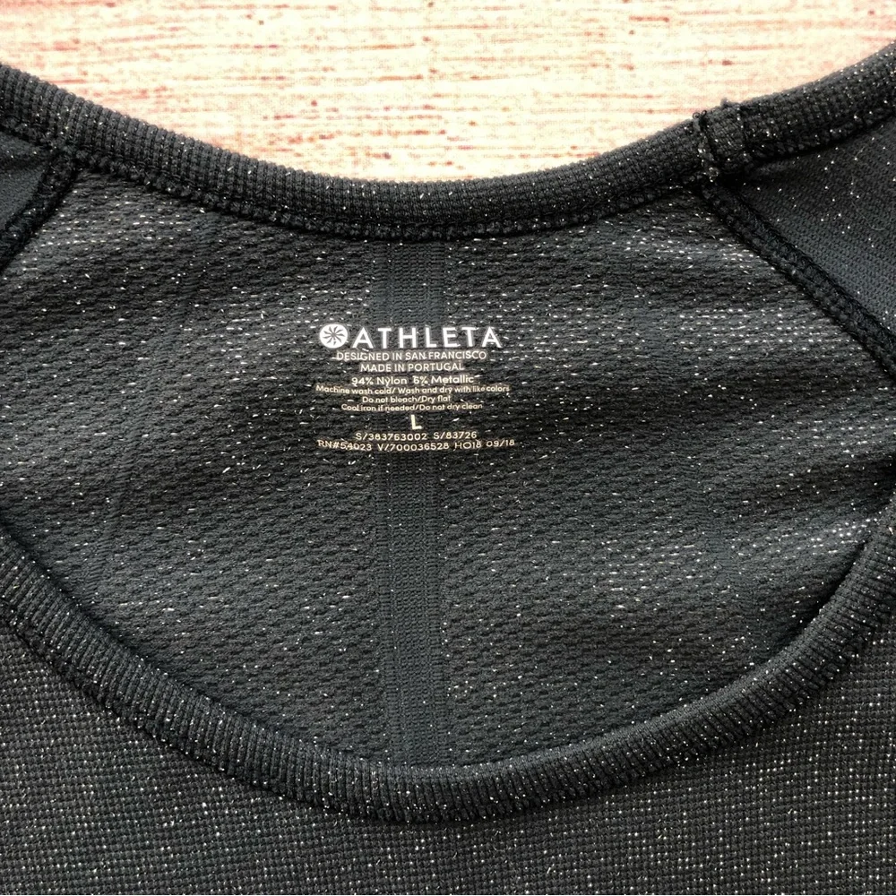 Athleta Speedlight Seamless Top in Shine Gray Size L - Picture 4 of 8